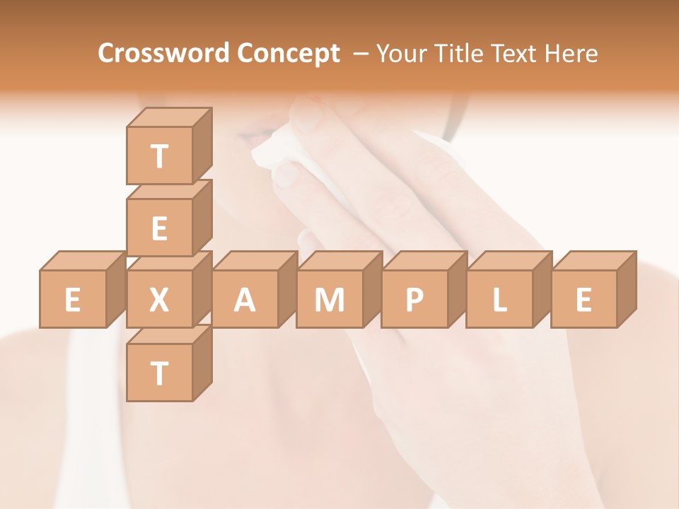 Face Care Woman PowerPoint Template