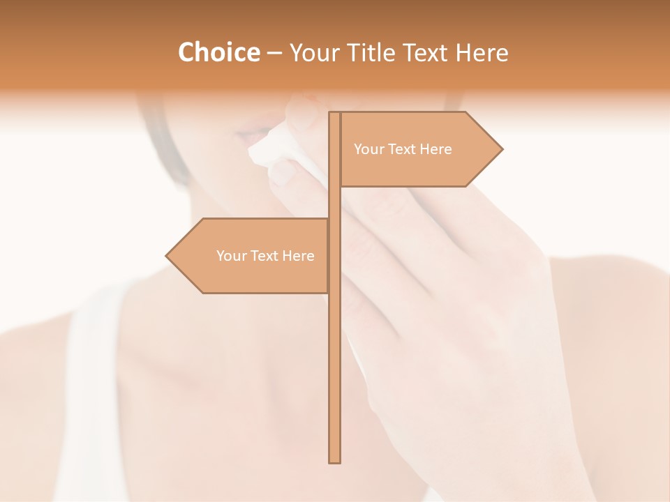 Face Care Woman PowerPoint Template