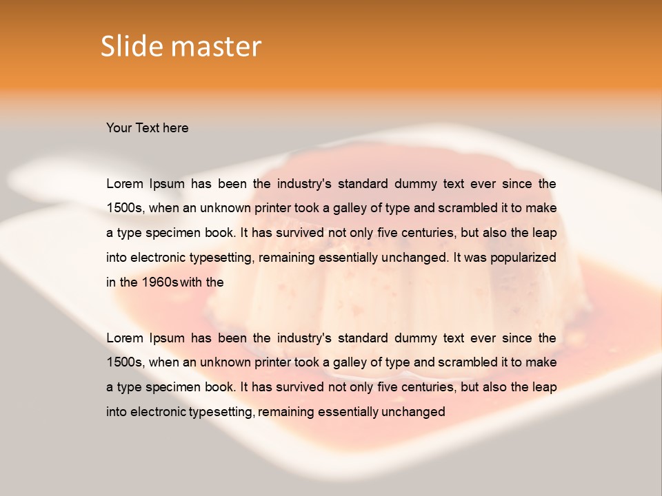 Milk Yellow Cuisine PowerPoint Template