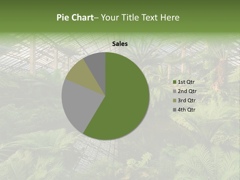 Glass Green Palm PowerPoint Template