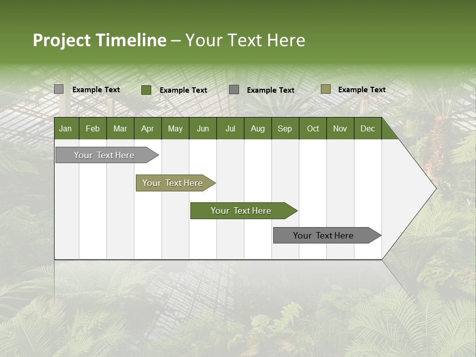 Glass Green Palm PowerPoint Template