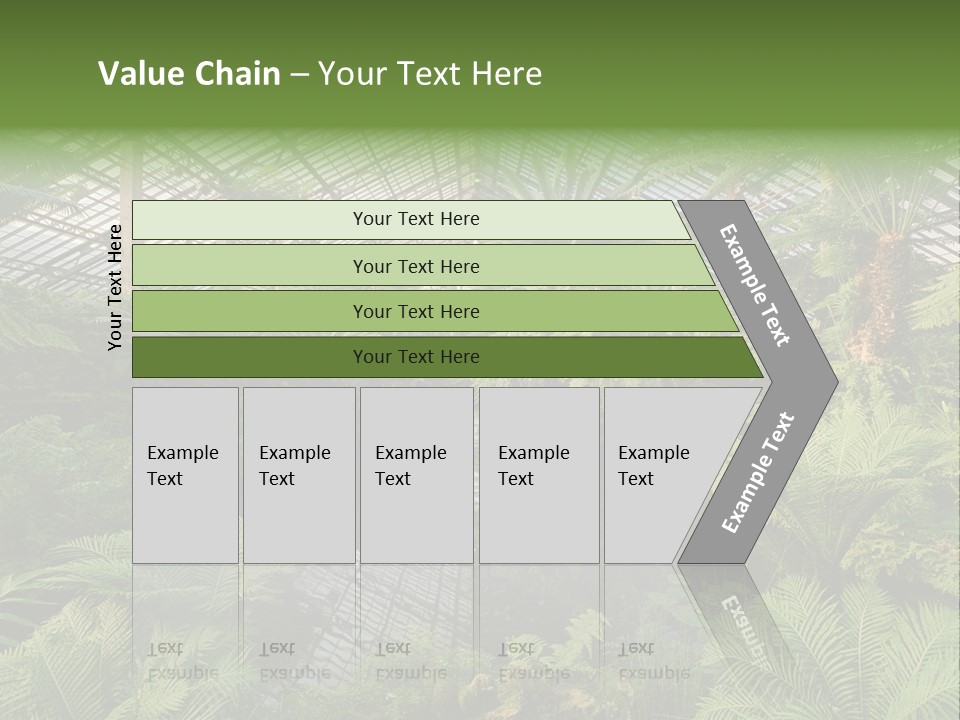 Glass Green Palm PowerPoint Template