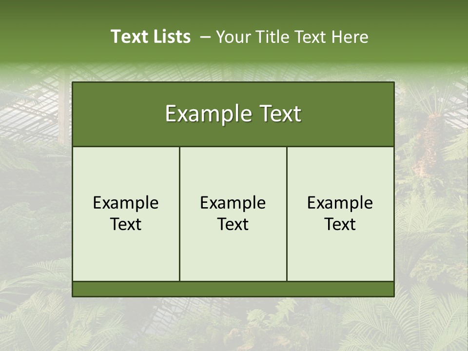 Glass Green Palm PowerPoint Template