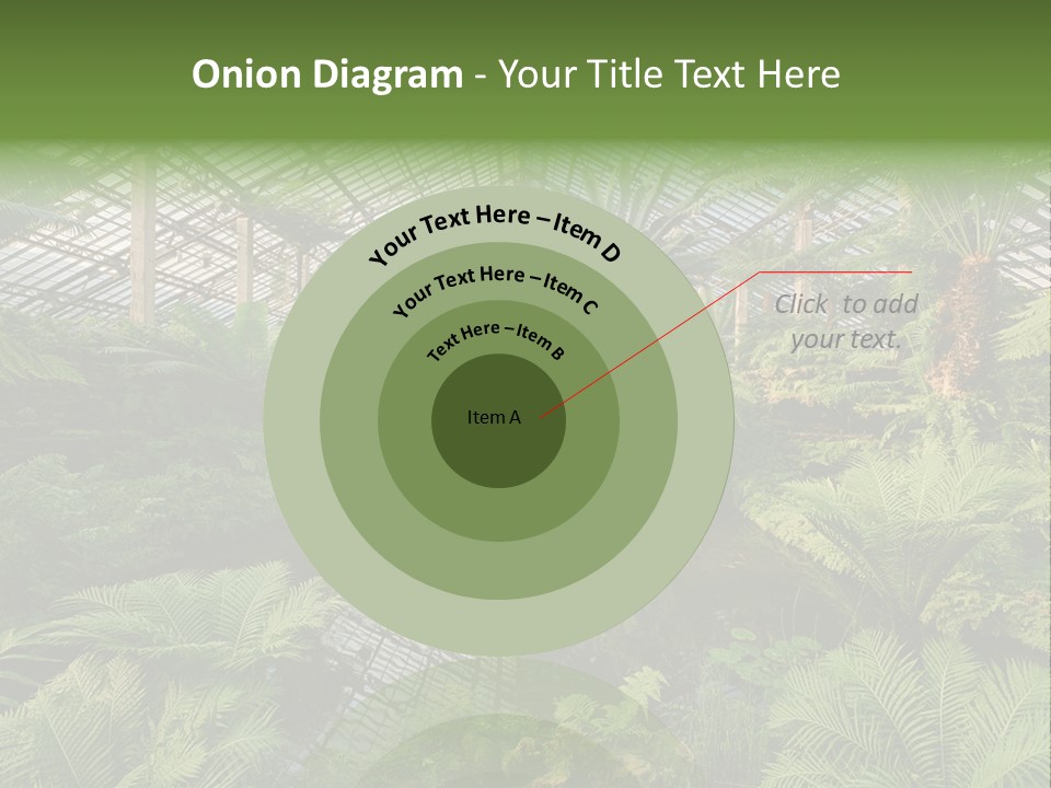 Glass Green Palm PowerPoint Template