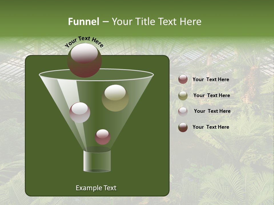 Glass Green Palm PowerPoint Template