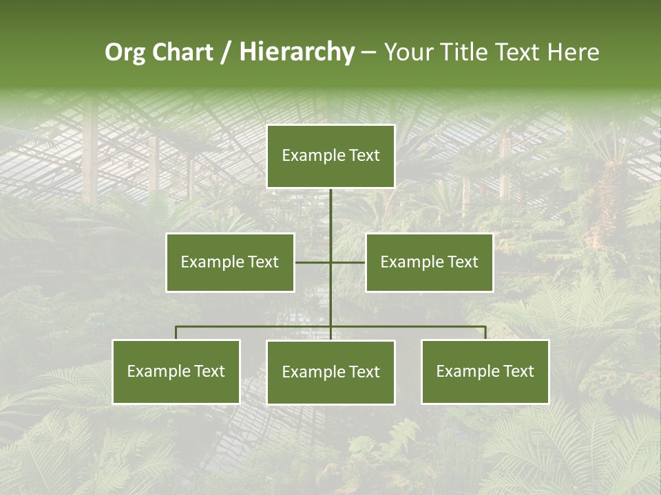 Glass Green Palm PowerPoint Template