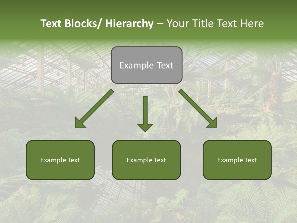 Glass Green Palm PowerPoint Template