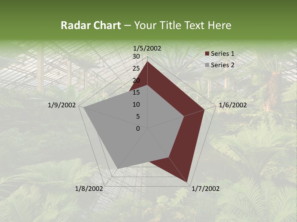 Glass Green Palm PowerPoint Template