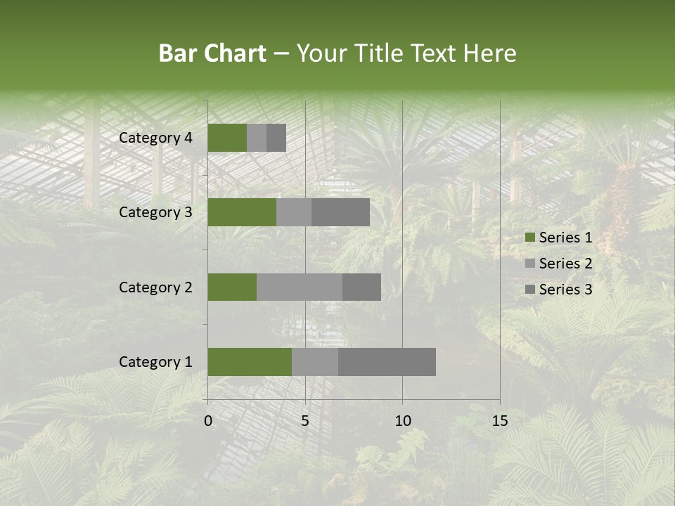 Glass Green Palm PowerPoint Template