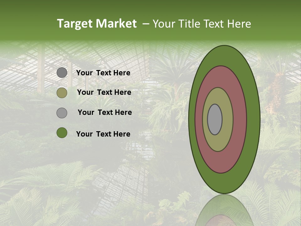 Glass Green Palm PowerPoint Template
