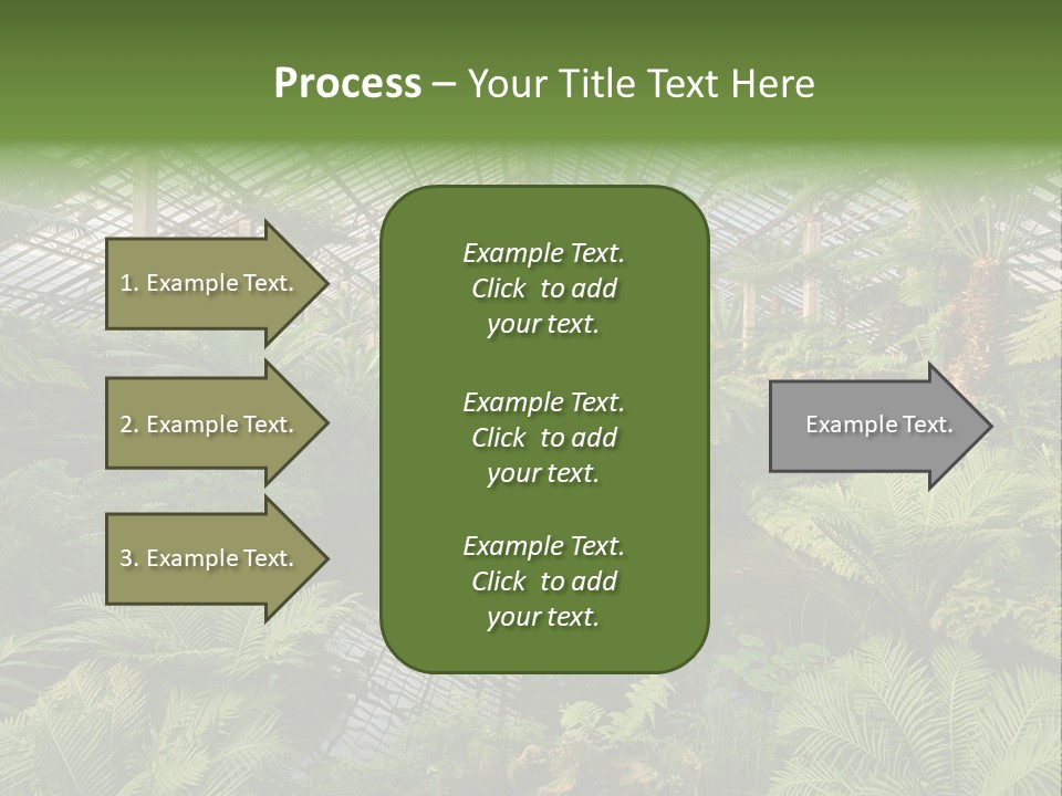 Glass Green Palm PowerPoint Template