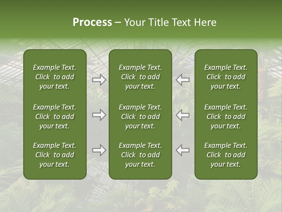 Glass Green Palm PowerPoint Template