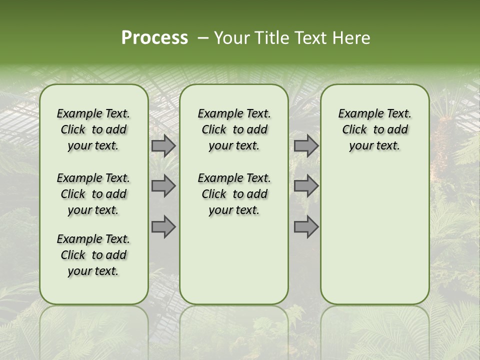 Glass Green Palm PowerPoint Template