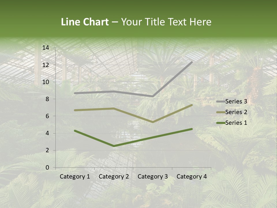 Glass Green Palm PowerPoint Template