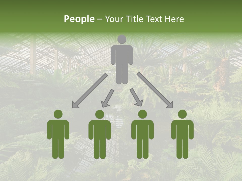 Glass Green Palm PowerPoint Template