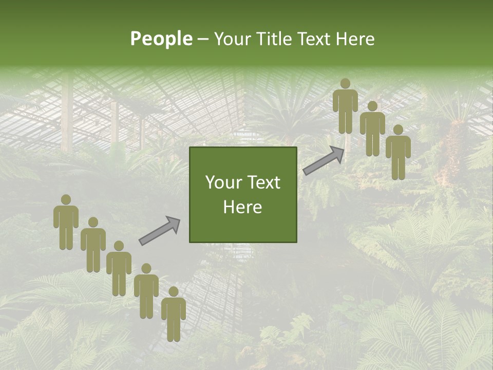 Glass Green Palm PowerPoint Template
