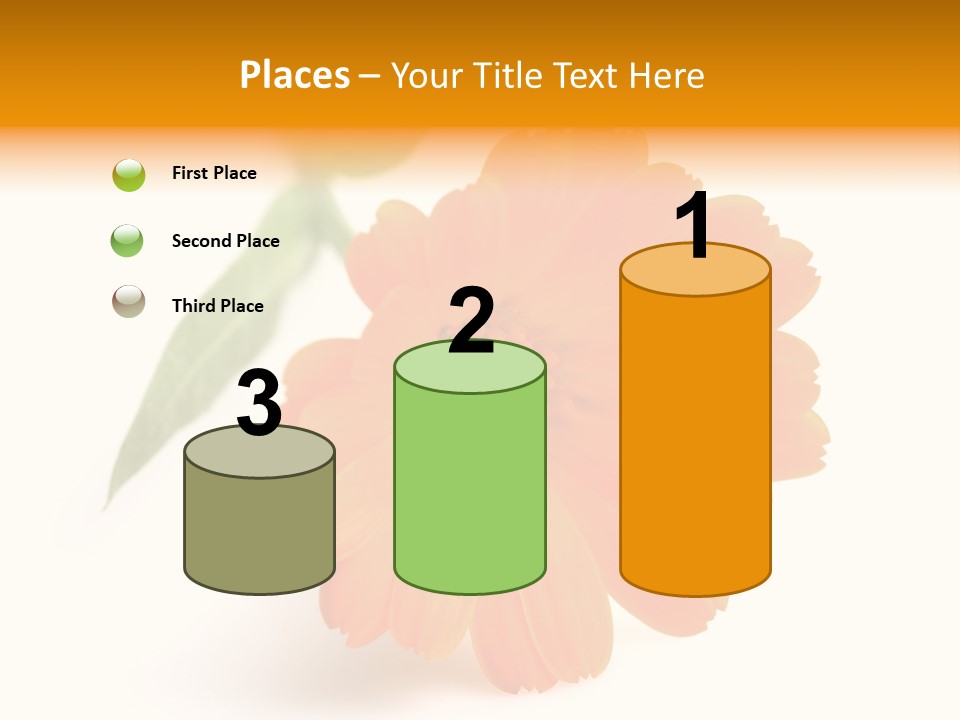 Beauty Flowers Calendula PowerPoint Template