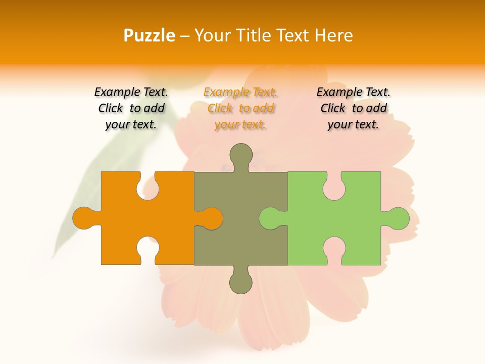 Beauty Flowers Calendula PowerPoint Template