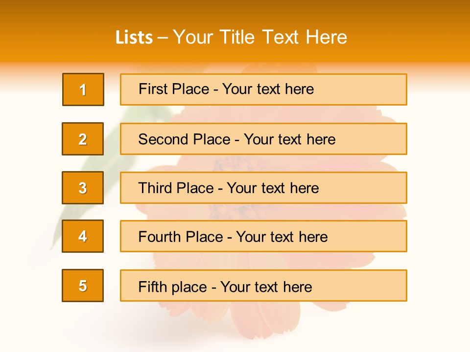 Beauty Flowers Calendula PowerPoint Template