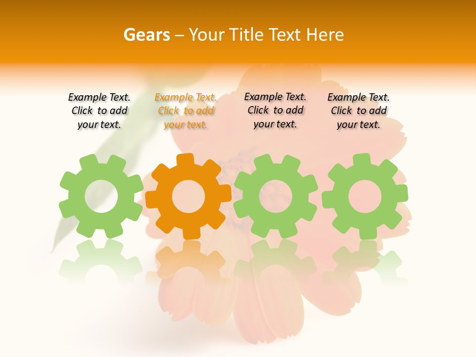 Beauty Flowers Calendula PowerPoint Template
