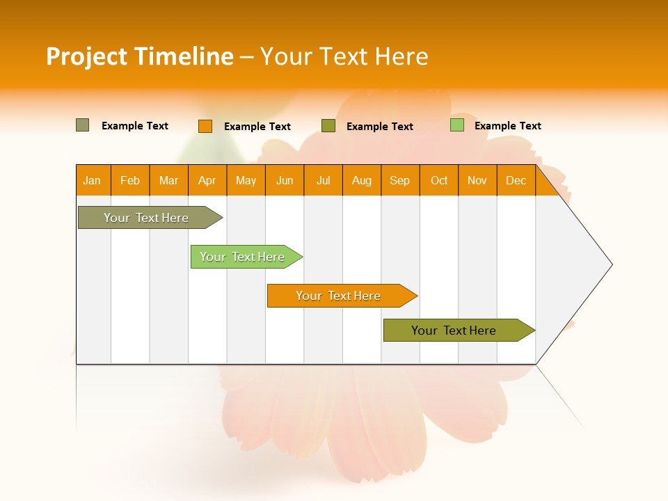 Beauty Flowers Calendula PowerPoint Template