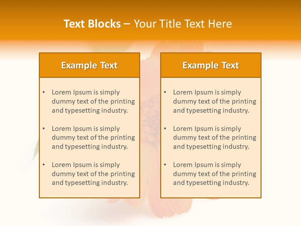 Beauty Flowers Calendula PowerPoint Template