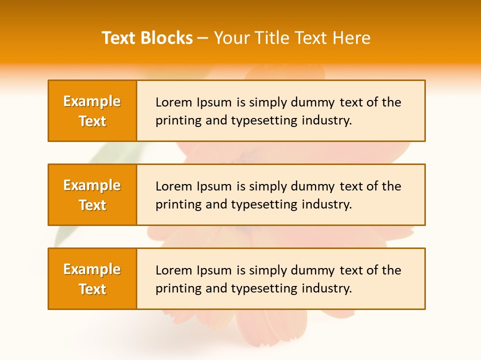 Beauty Flowers Calendula PowerPoint Template