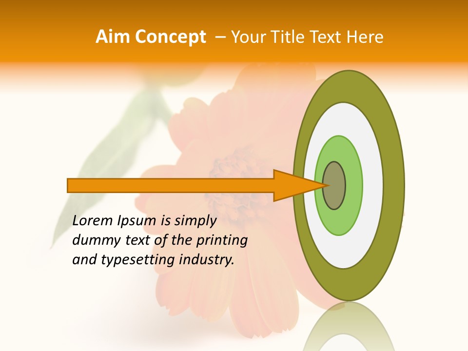 Beauty Flowers Calendula PowerPoint Template