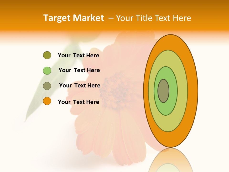 Beauty Flowers Calendula PowerPoint Template