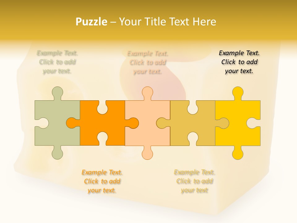 White Cheese Isolated PowerPoint Template