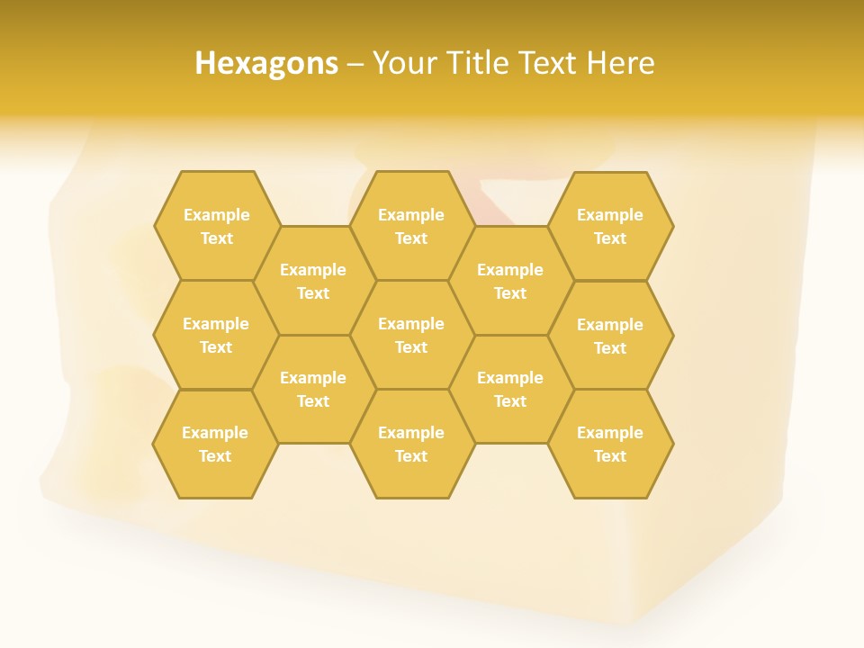 White Cheese Isolated PowerPoint Template