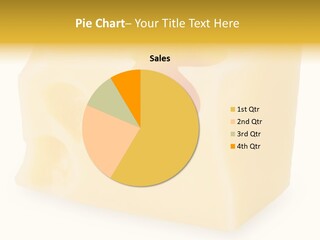 White Cheese Isolated PowerPoint Template