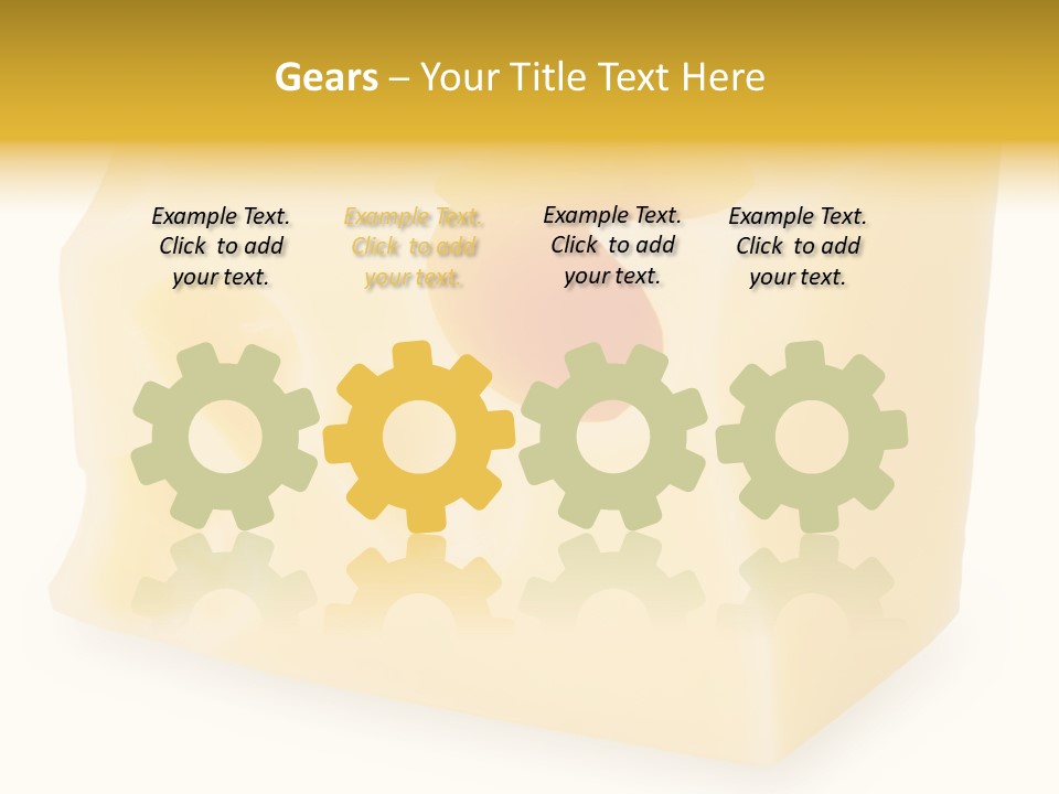 White Cheese Isolated PowerPoint Template