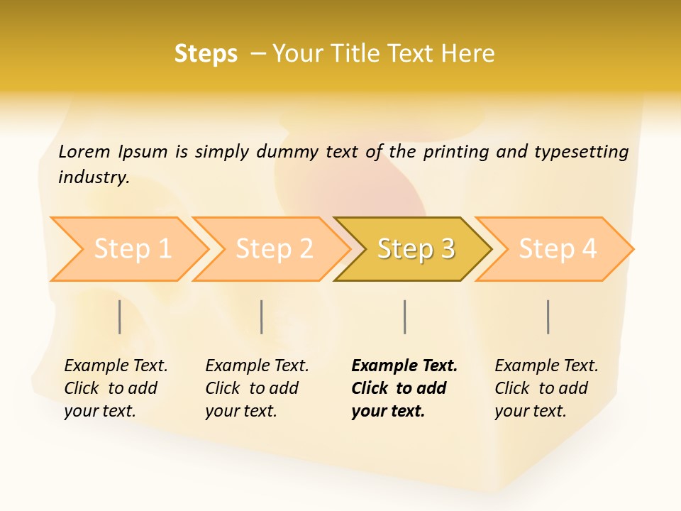 White Cheese Isolated PowerPoint Template