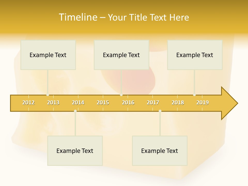 White Cheese Isolated PowerPoint Template
