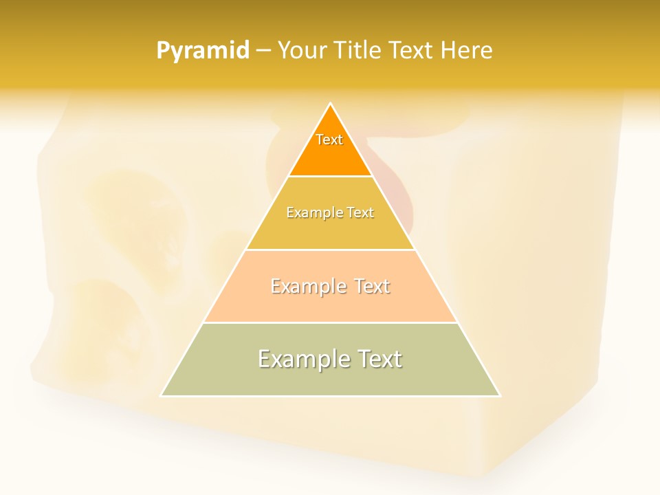 White Cheese Isolated PowerPoint Template