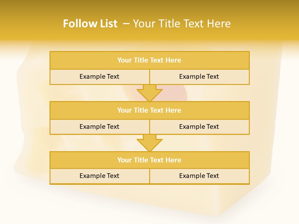 White Cheese Isolated PowerPoint Template