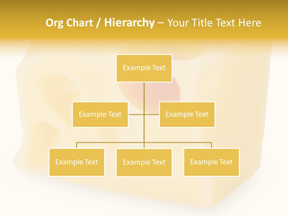 White Cheese Isolated PowerPoint Template