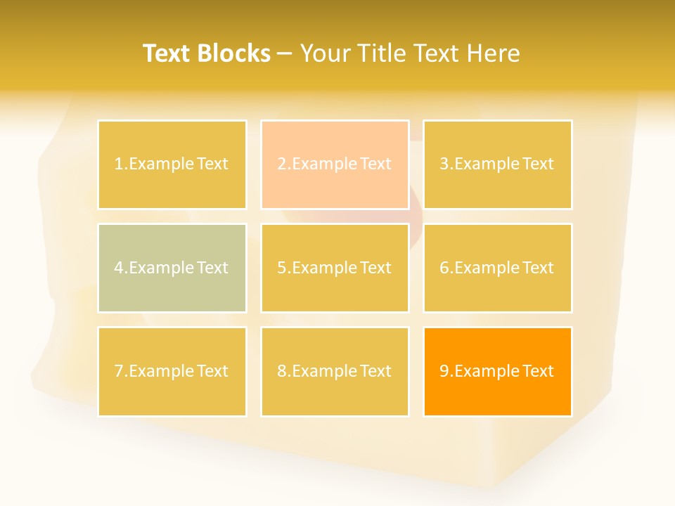 White Cheese Isolated PowerPoint Template