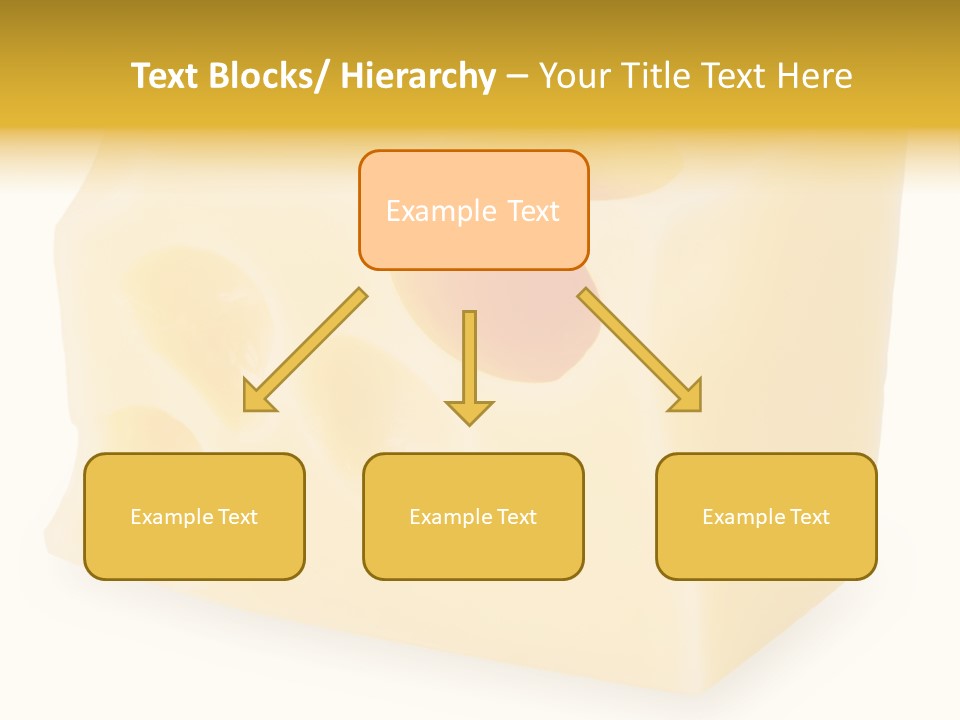 White Cheese Isolated PowerPoint Template
