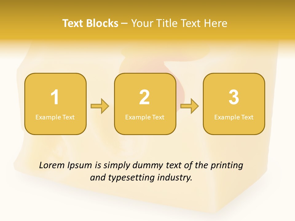 White Cheese Isolated PowerPoint Template
