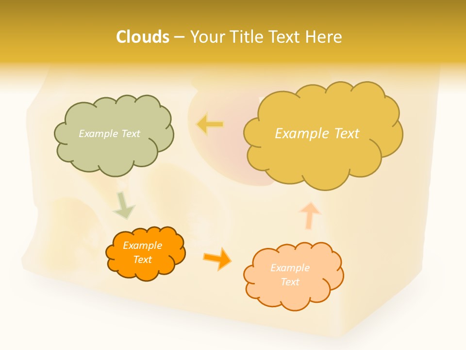 White Cheese Isolated PowerPoint Template