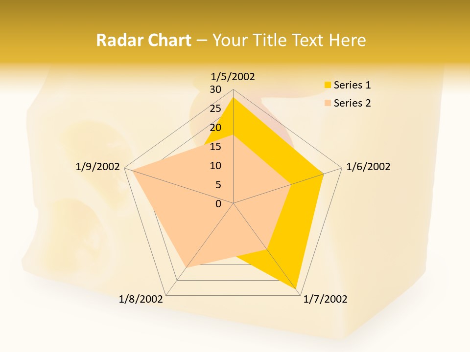 White Cheese Isolated PowerPoint Template