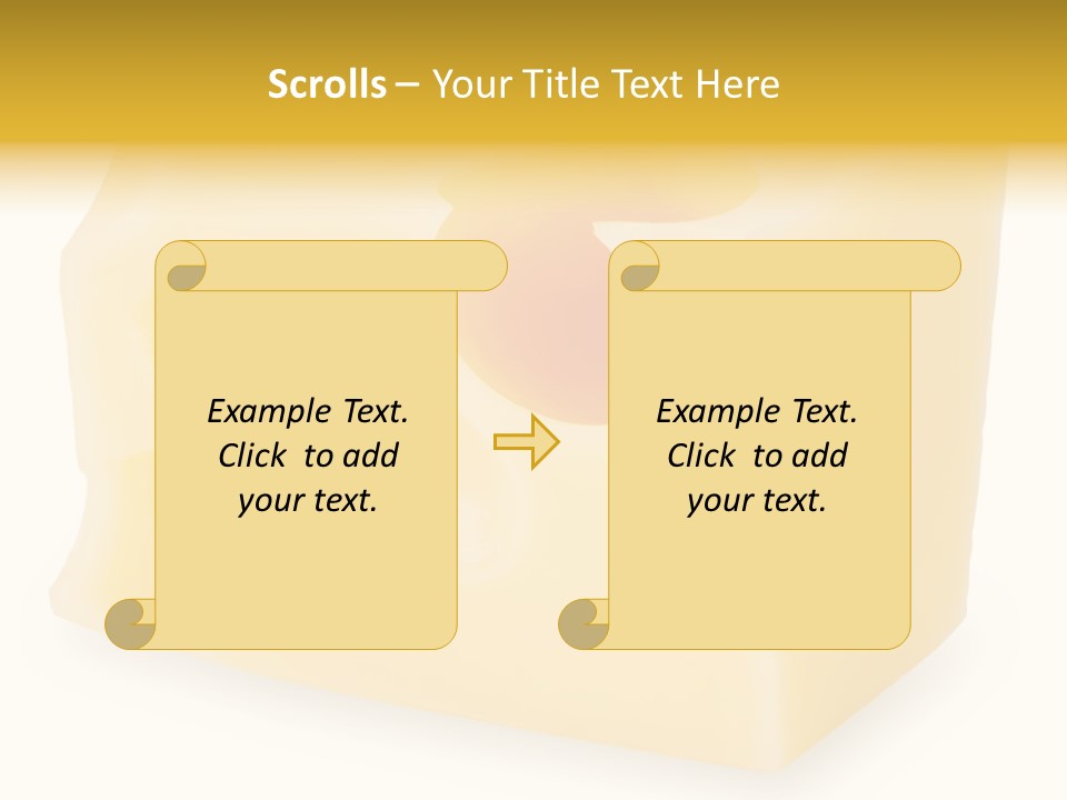White Cheese Isolated PowerPoint Template