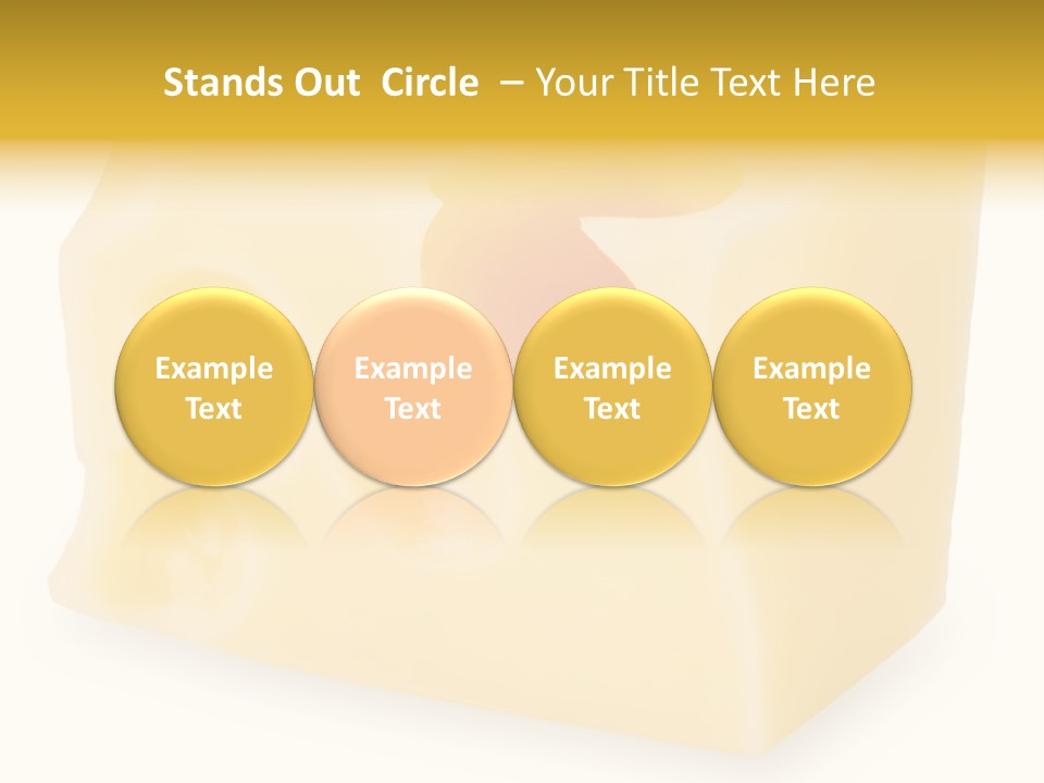 White Cheese Isolated PowerPoint Template