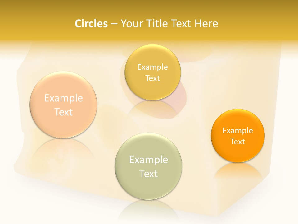 White Cheese Isolated PowerPoint Template