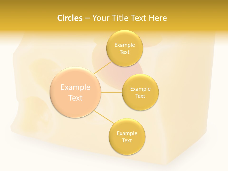 White Cheese Isolated PowerPoint Template