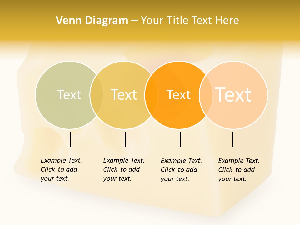 White Cheese Isolated PowerPoint Template