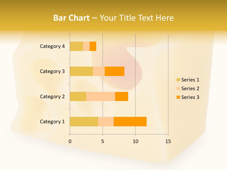 White Cheese Isolated PowerPoint Template