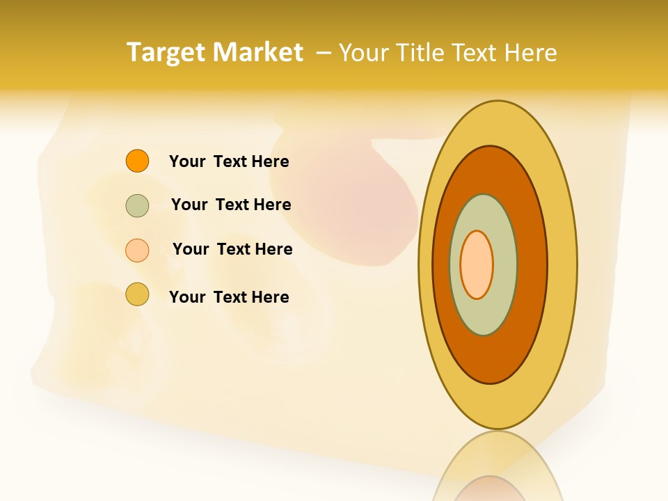 White Cheese Isolated PowerPoint Template